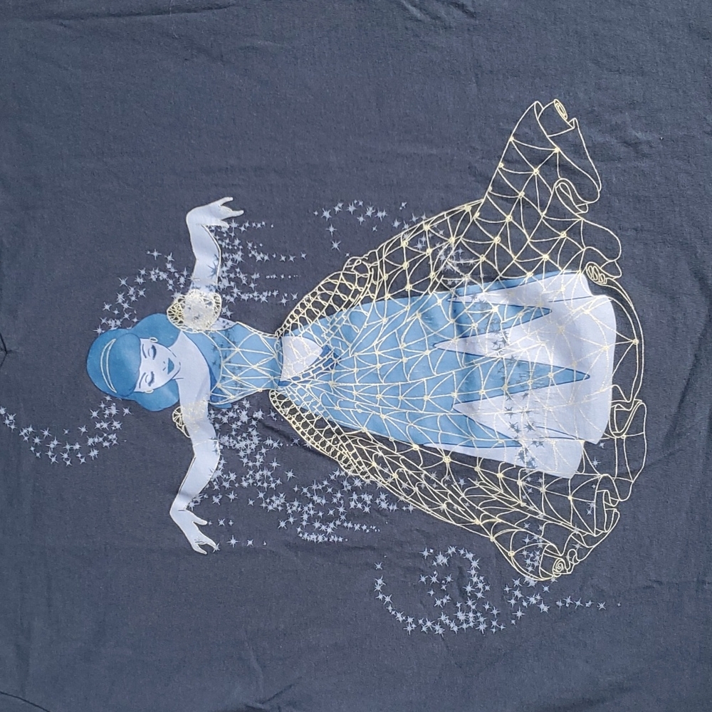 Disney Blue V-Neck Cinderella T Shirt